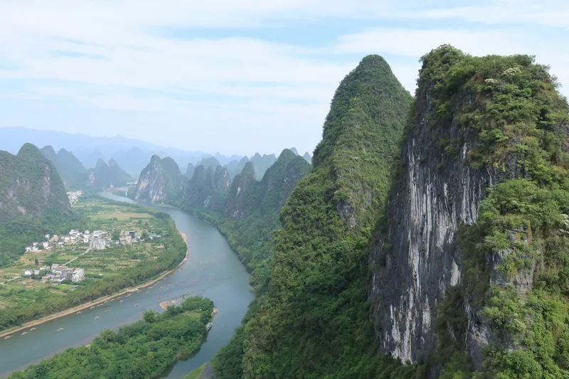 Karst peaks on the Li River near Guilin