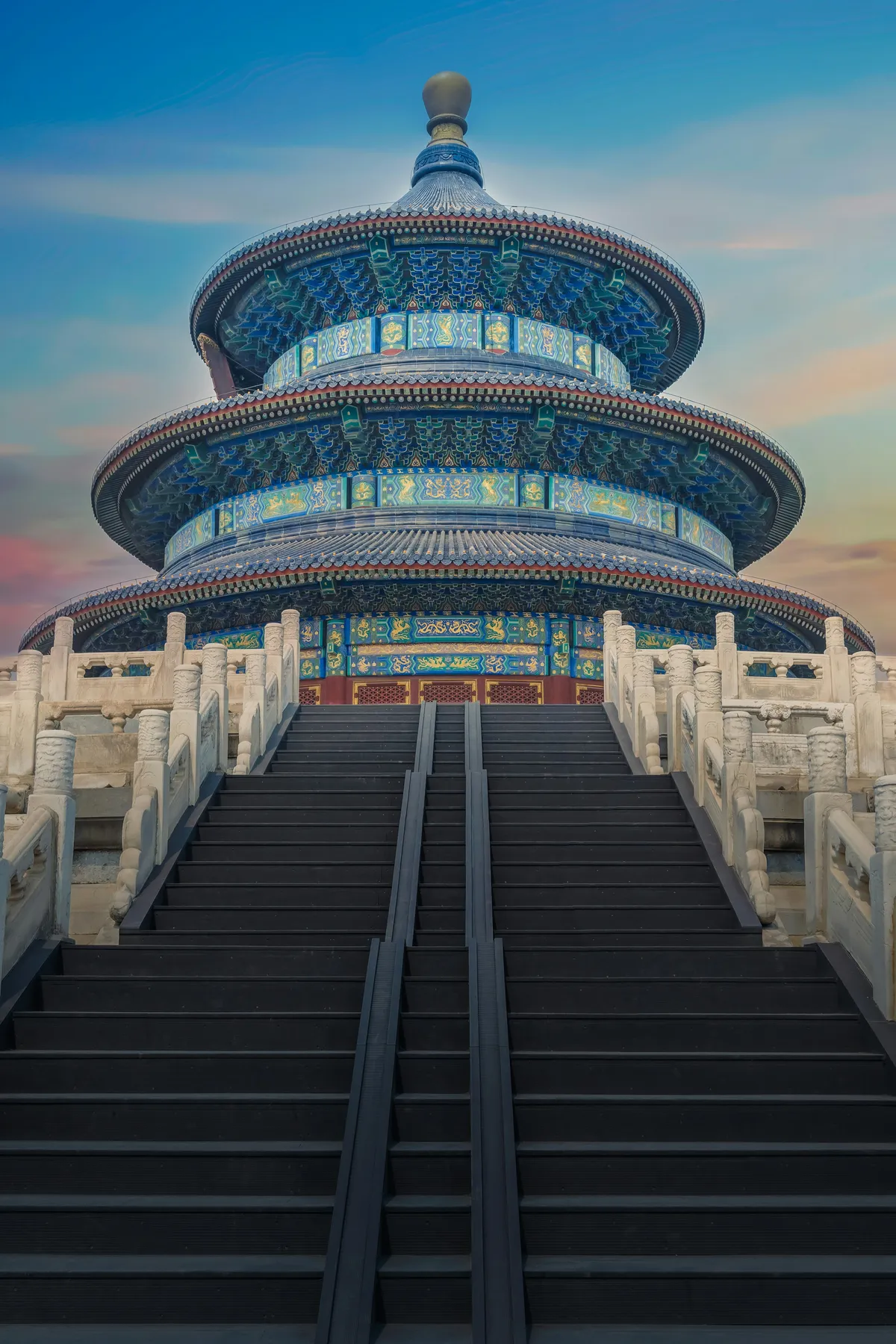The circular blue-roofed Hall of Prayer for Good Harvests at the Temple of Heaven